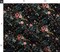 Fable Floral Black Flowers Garden Spring Rose Dark Fern Wildflowers Custom Printed Fabric by Spoonflower Various Fabrics by the Yard or Fat Quarter